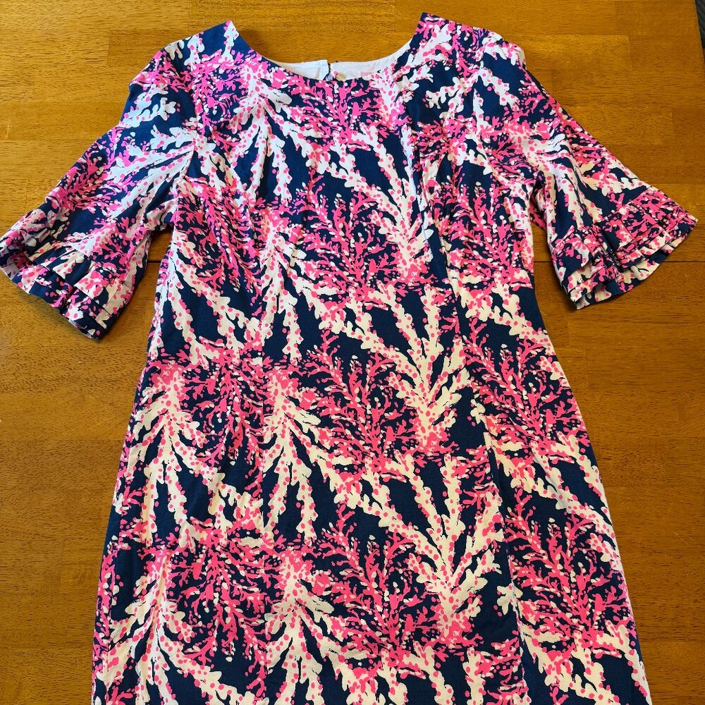 Lilly Pulitzer Fiesta Stretch Keyhole Back Dress Size 14 - Picture 4 of 8